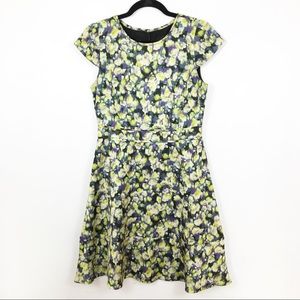 J.Crew Floral Lined Fit & Flare Dress Size 6